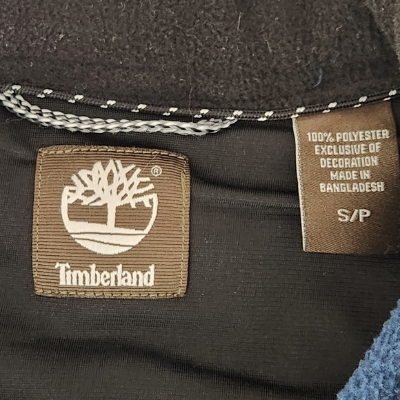 TIMBERLAND fleece jacket sweater blue for men small full zip - Picture 8 of 12